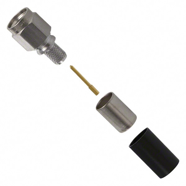 Remington Industries SMA Male Coaxial Connector Components, Threaded Strght Plug for RG-55, RG-142, RG-223, RG-400 Cbls 901-9511-1SF - main